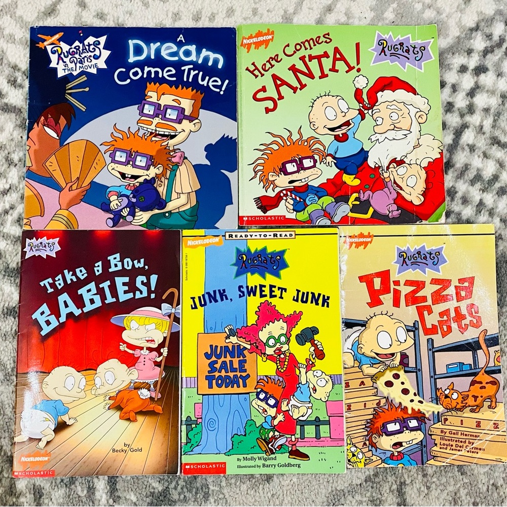 Vintage Scholastic Nickelodeon Rugrats Book Bundle - Picture 1 of 6